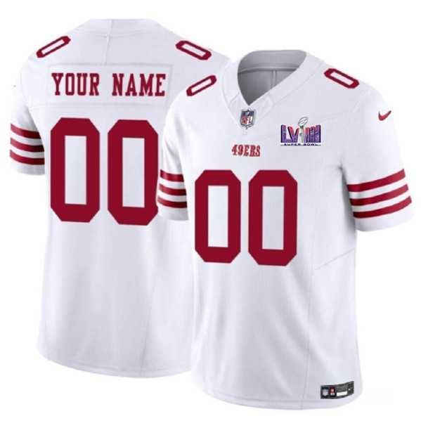 Men & Women & Youth San Francisco 49ers Active Player Custom White 2024 F.U.S.E. Super Bowl LVIII Patch Vapor Untouchable Limited Jersey,We sell and wholesale Men & Women & Youth San Francisco 49ers Active Player Custom White 2024 F.U.S.E. Super Bowl LVIII Patch Vapor Untouchable Limited Jersey on line form chian!
